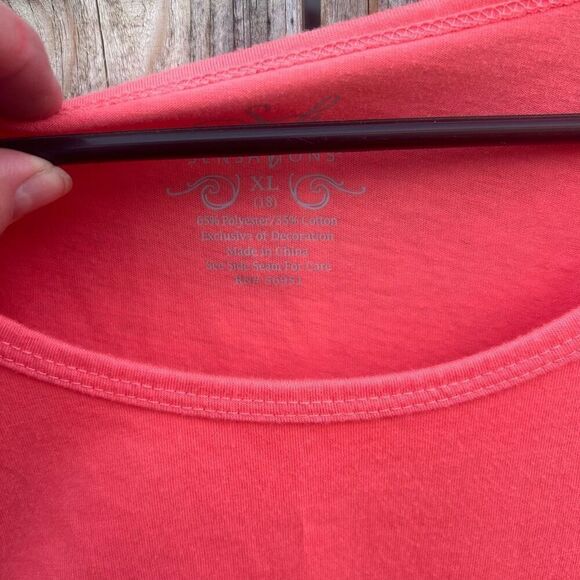 Soft sensations tshirt long sleeve lace size xl - Picture 5 of 8